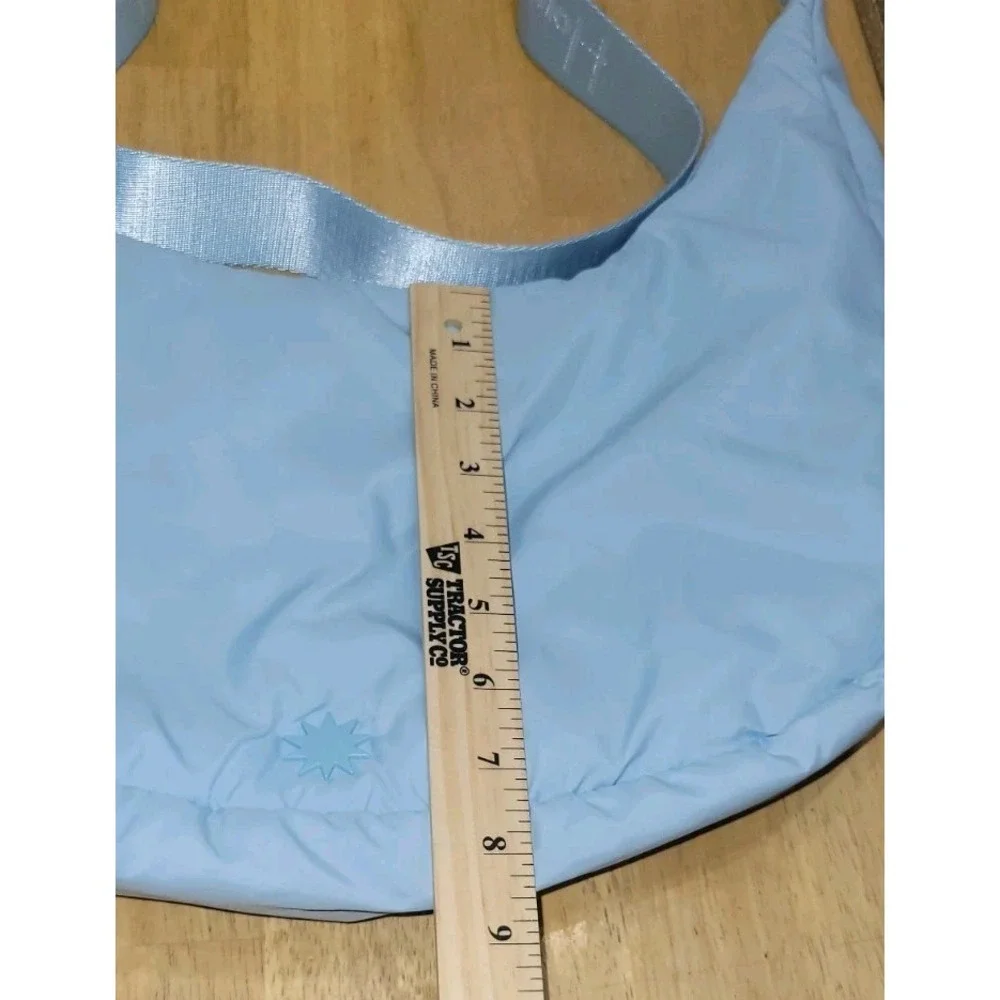 House of Harlow‎ 1960 Crescent Moon Nylon Puffy Athleisure Bag - Blue 🩵